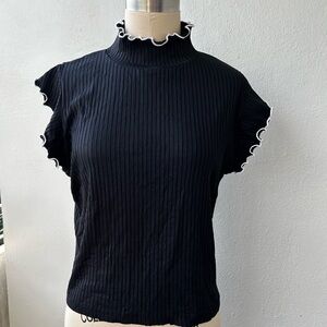Zara black blouse